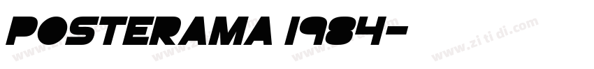 Posterama 1984字体转换